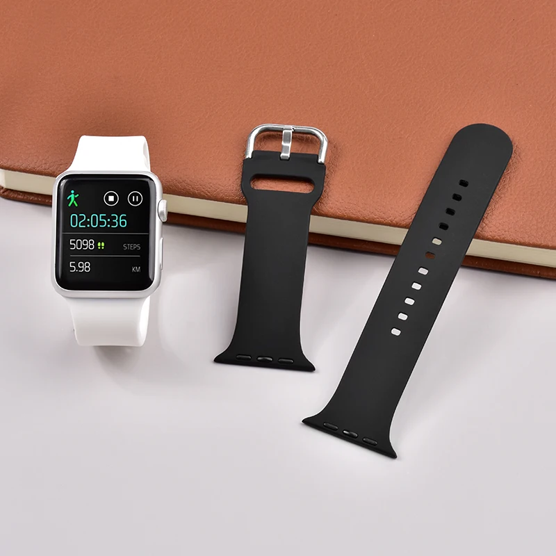 Силиконовый ремешок для часов 38/40 42/44 мм Apple Watch Series 4 5 T500 W26