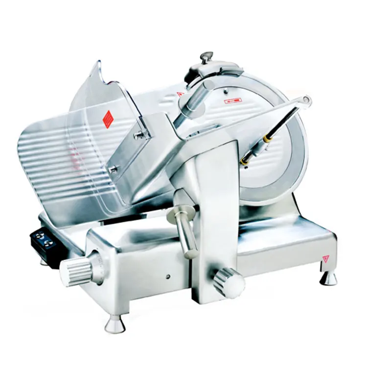 350mm Semi-Automatic Commercial Meat Product Making Machines All Metal Fuselage Electric Luxury Meat Slicer