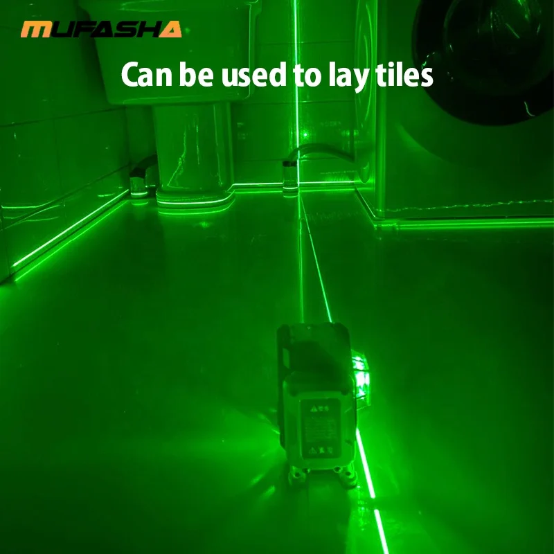  MUFASHA 12 line 3D automatic self-leveling laser level with L shape magnetic