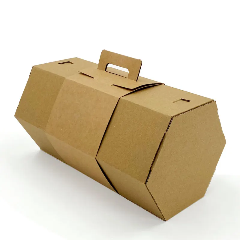 Customized corrugated shoes clothing packaging roller packing box for clothes