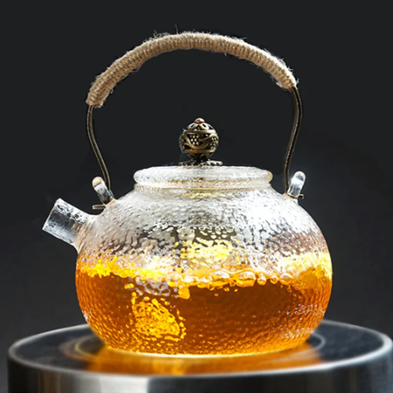 600ml handmade domestic Hot sale intensification pyrex teapot glass teapot tea pots