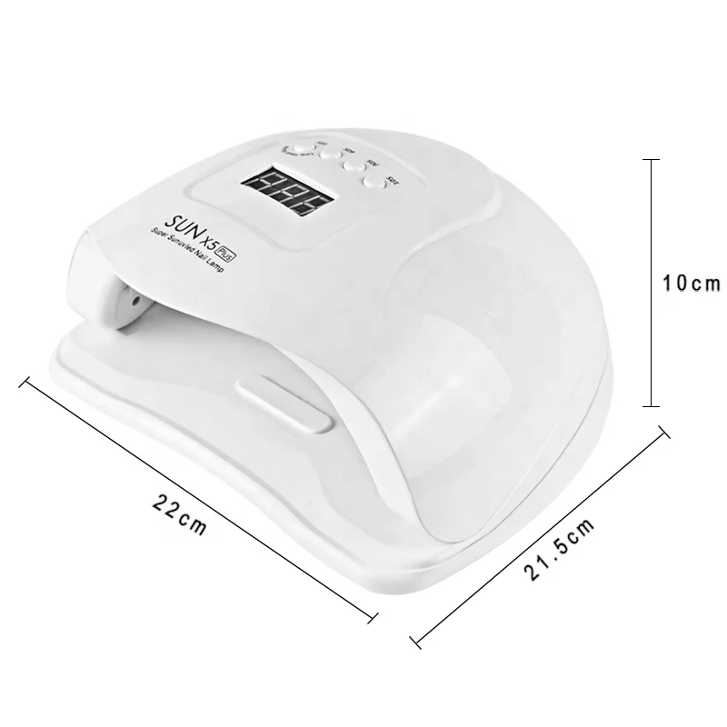 Лампа SUN X5 PLUS УФ/LED для сушки ногтей сушилка гель-лака портативная розовая лампа с USB-зарядкой маникюра 80