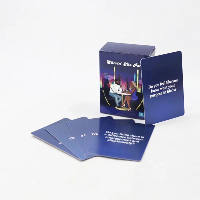 Couple Dating Game Cards Manufacturer Printing Party Drinking Table Adult Card Games Factory Custom card stock paper for games
