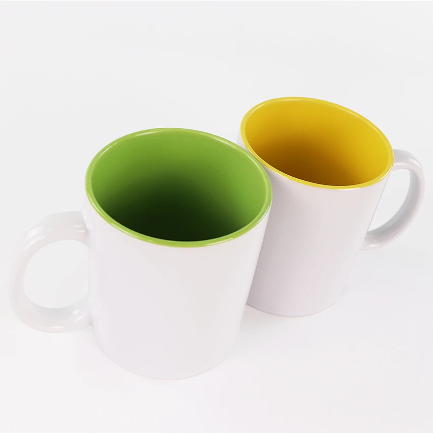 11oz Ceramic Sublimation Inner Color Coffee Mugs with Coating