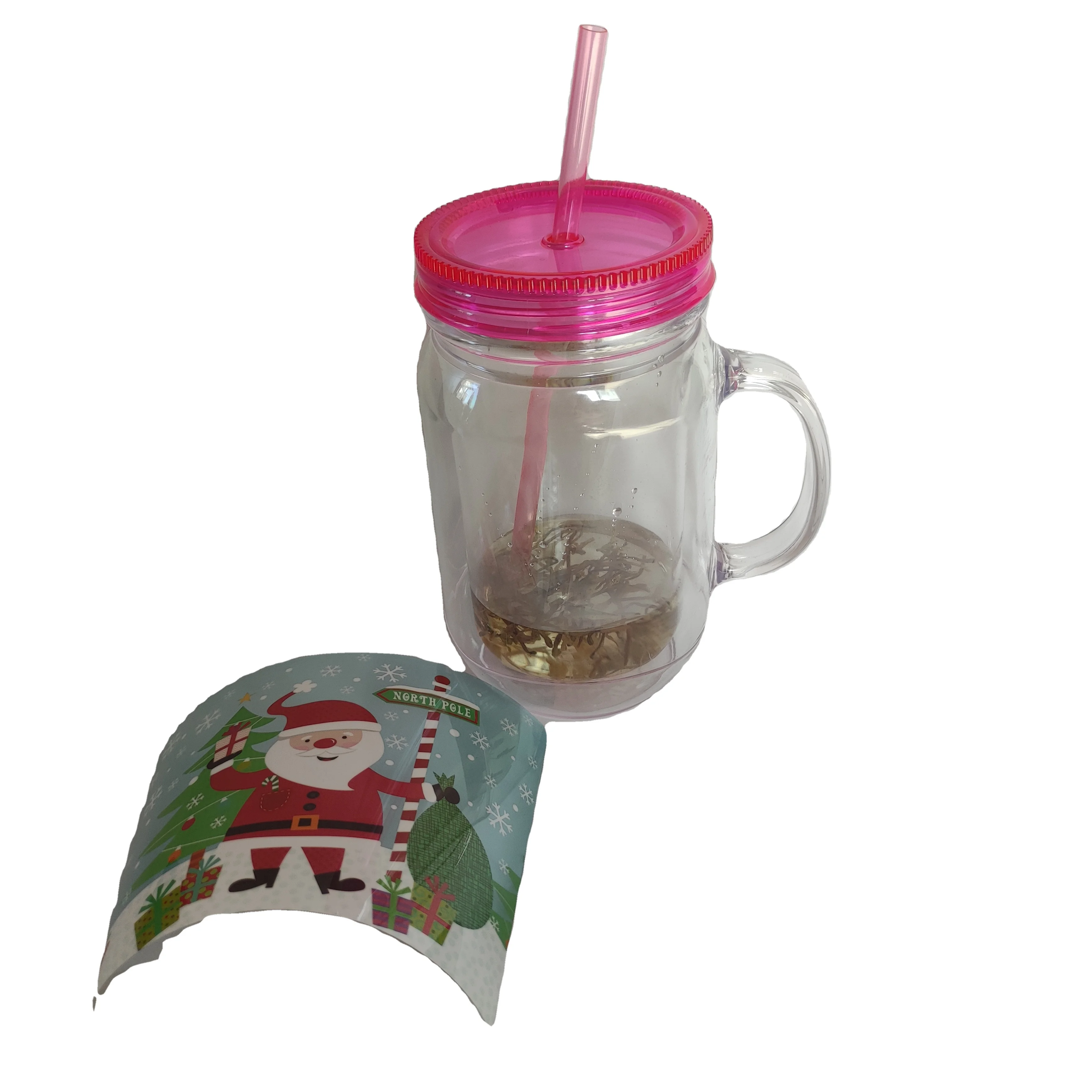 China Famous Plastic Water Bottle With Mixer shaking Ball Protein plastic shaking shook cup Shaker Bottles for fitness center