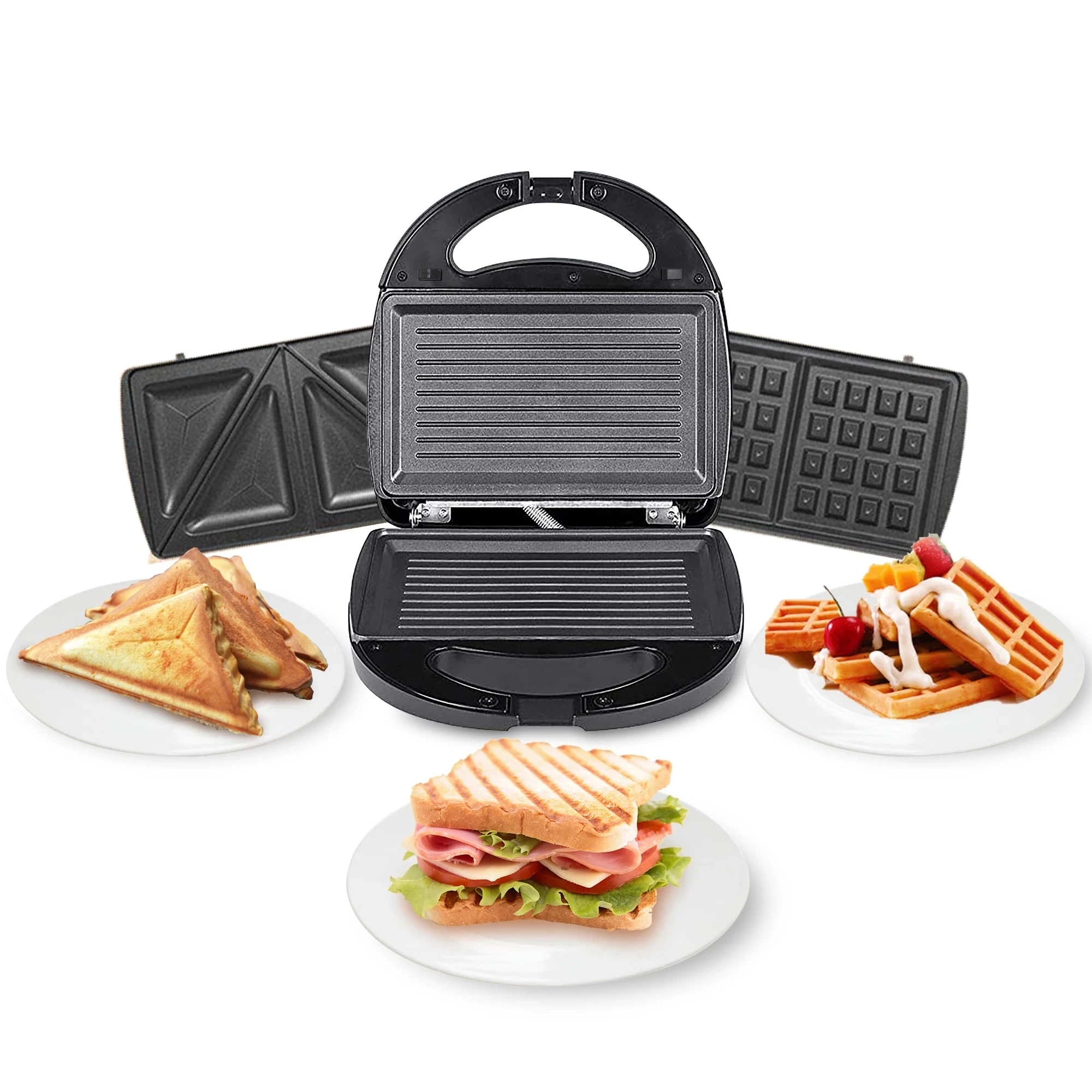 3 In 1 Waffles Maker Sandwiches Press 5 In 1 & 7 In 1 Cooking Appliances Bread machine Cake Breakfast Machine Waffle Pot