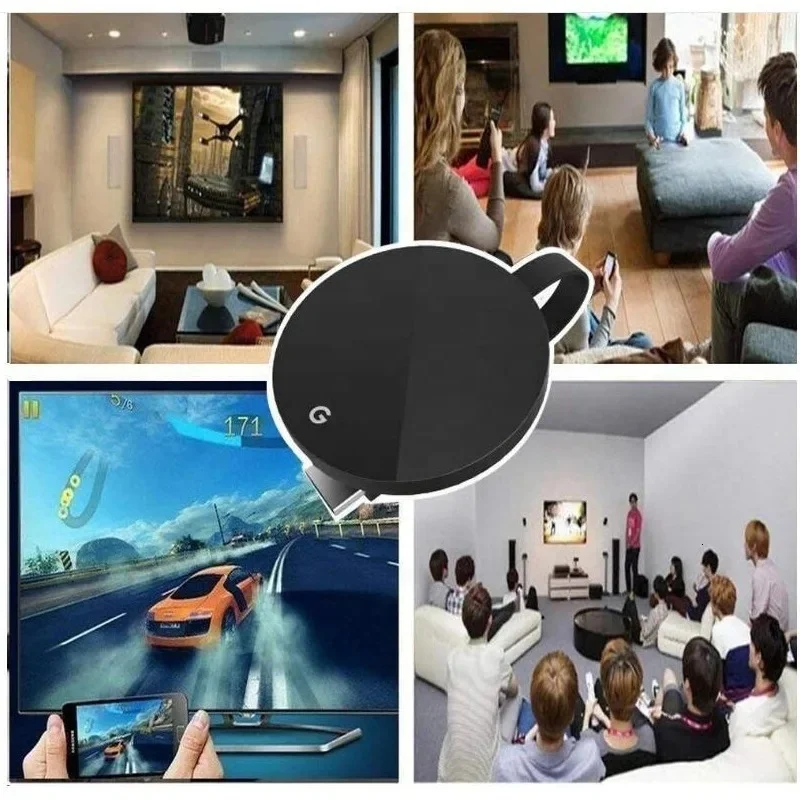 Screen projector smart wireless screen device 5G wifi G7S screen projector HD 1080P TV push mobile app Dongle anycast