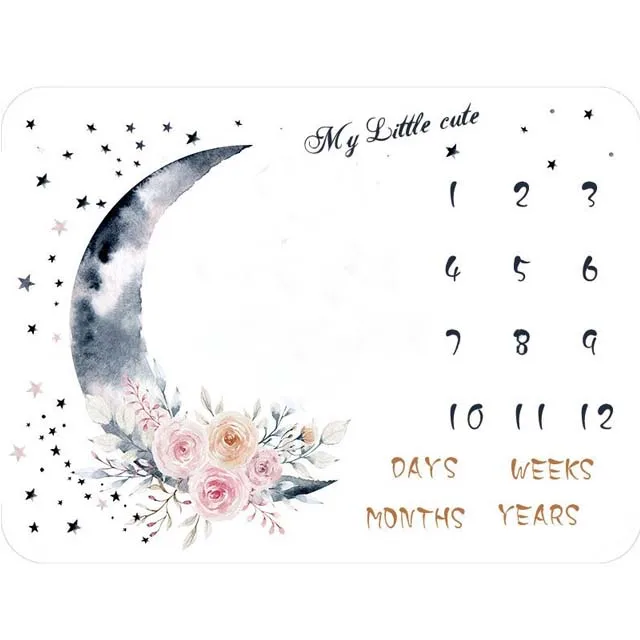 monthly milestone blanket for baby  Large photo background blanket for babies boys and girls  blanket comforter for newborn