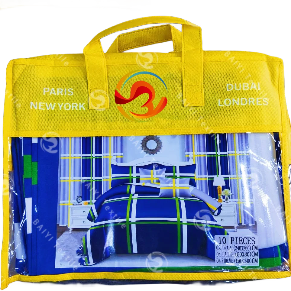 Factory Supplier Disperse Printing Microfiber Linen Sheet Four Piece Sets bedding set luxury bedding set hotel