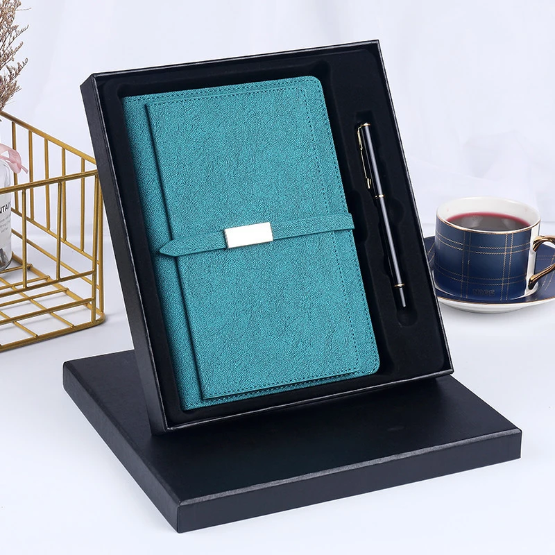 custom Hardcover Notebook B5,A5,A6 Pu Laser Engraved Gift printing logo custom notebook journal plan book gift box packing