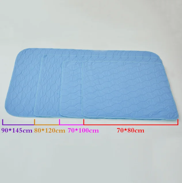 Wholesale Waterproof Bed Pad Cover Incontinence Pad Absorbent Washable Reusable Underpad