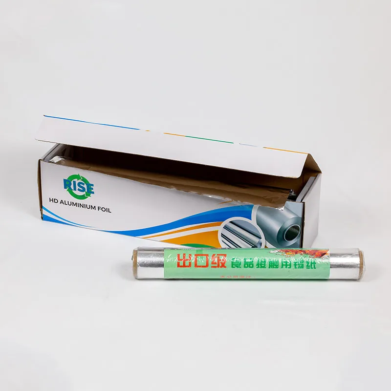 Wholesale Household 8011 Aluminum Roll Foil Paper 14Mic Food Grade Aluminum Foil For Kitchen Use