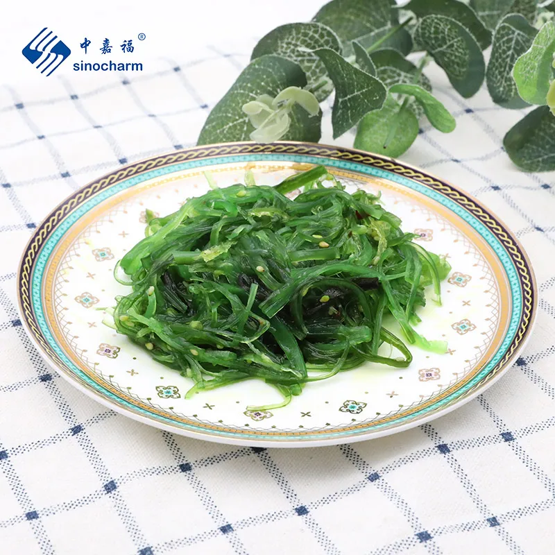 Sinocharm HACCP Frozen Salted Wakame Seaweed Sesame 500g Retail Package Seaweed Salad