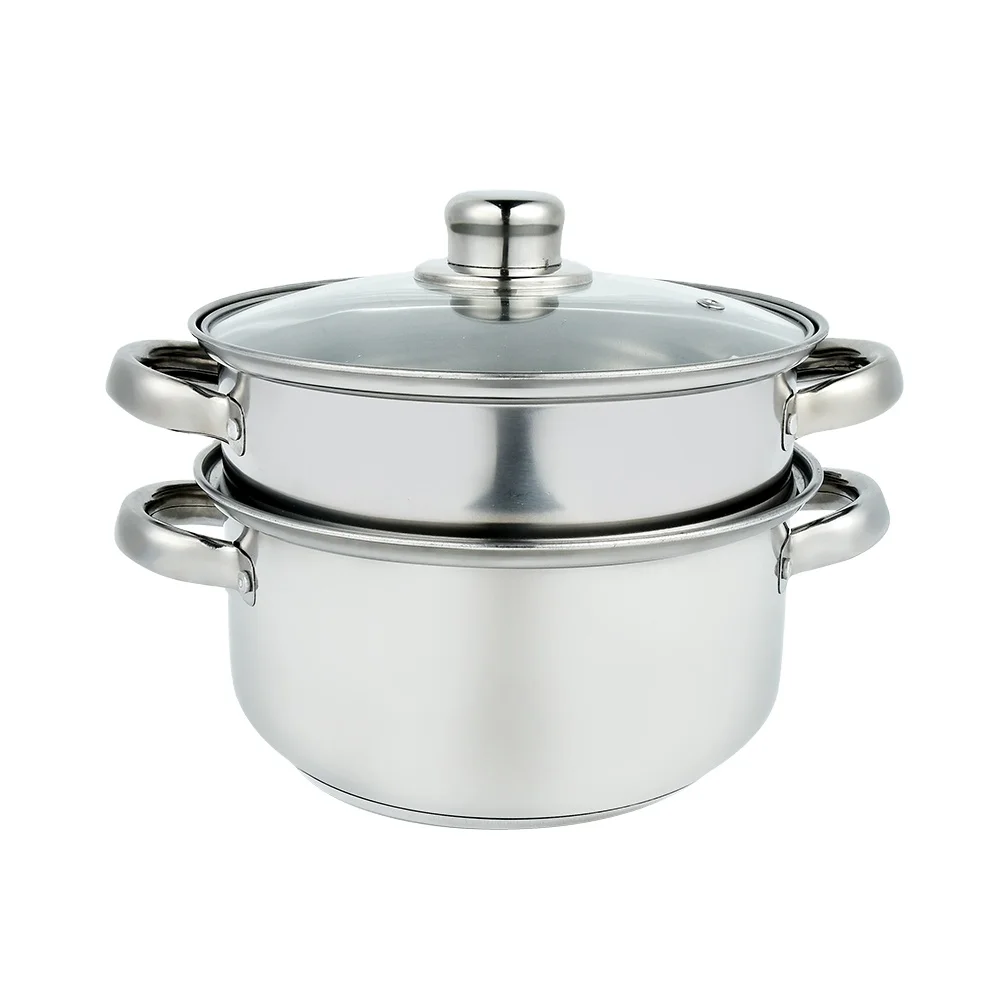 20cm Russia popular stainless steel multifunction steamer pot with capsuled bottom