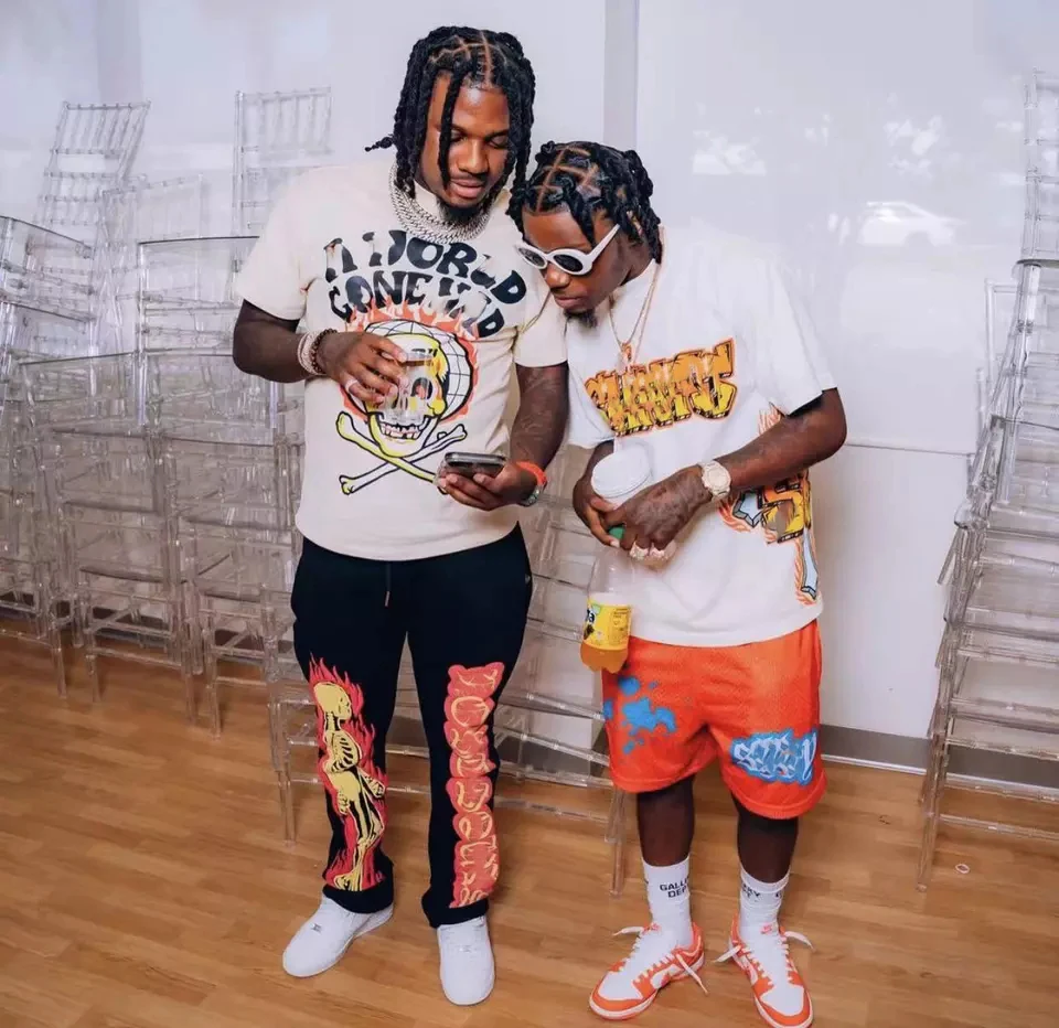 Streetwear Mens Trousers Casual Solid Jogger Sweatpants Custom Skeleton 3D Puff Print Fleece Stacked Flared Pants For Men