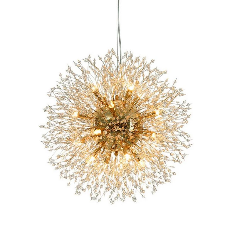 Modern Fireworks Chandelier Sputnik Chandeliers Chrome Sparkle Crystal Ceiling Lamp for Dining Room Living Room