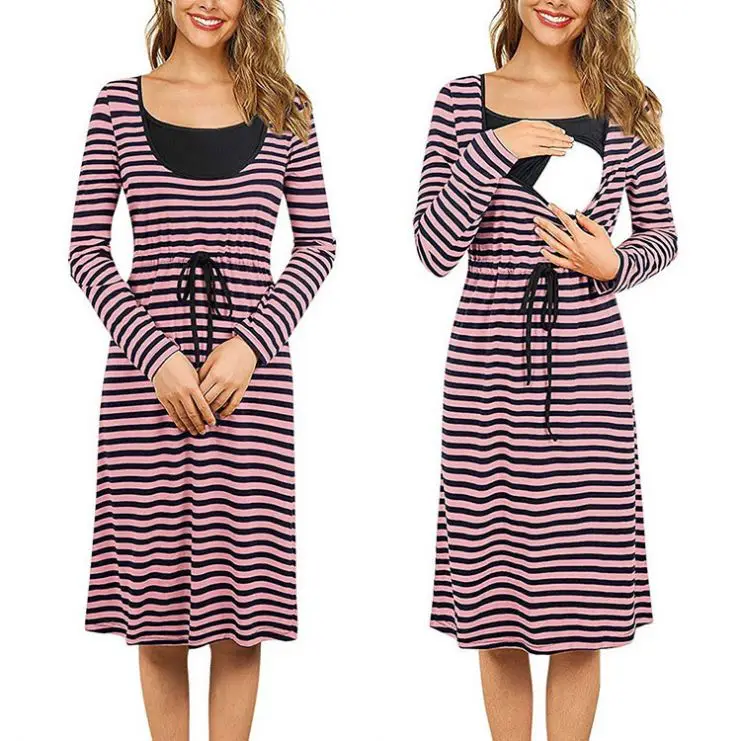
Wholesale breastfeeding latest designs nursing clothing sexy women maternity dresses 