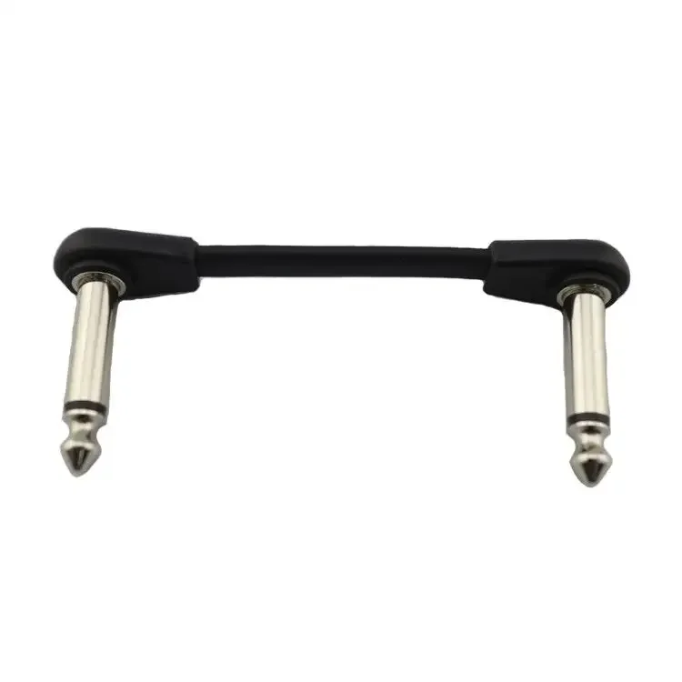 90 degree angle 1/4inch mini bass effect leads wire cord guitar pedals effects patch cable