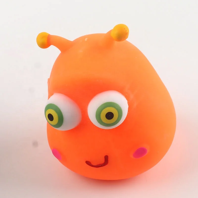 Autism Sensory Toys TPR Plastic Squeeze Ball Cute Monster Anti Stress Squishy Toy Ball