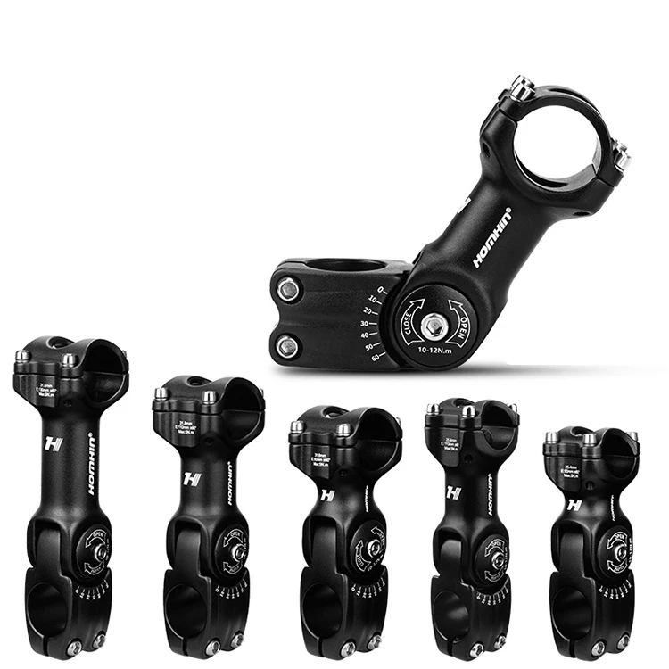 LUNJE  31.8 Mountain Bike Stem BMX Cycle Handlebar And Roadbike Stem Aluminum Alloy Handlebar Parts Accessories Bicycle Stem