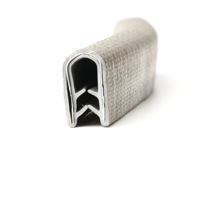 PVC U rubber car door edge protection used for door and window sealing and sound insulation