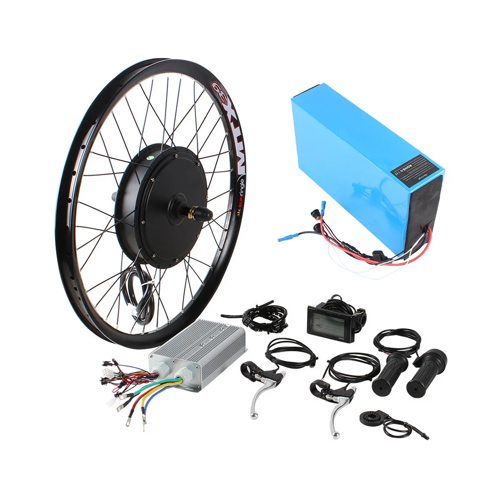 48v 1500w 2000w 3000w Hub Motor Power Cyclone 5000w electric bike conversion kit with battery On Sale