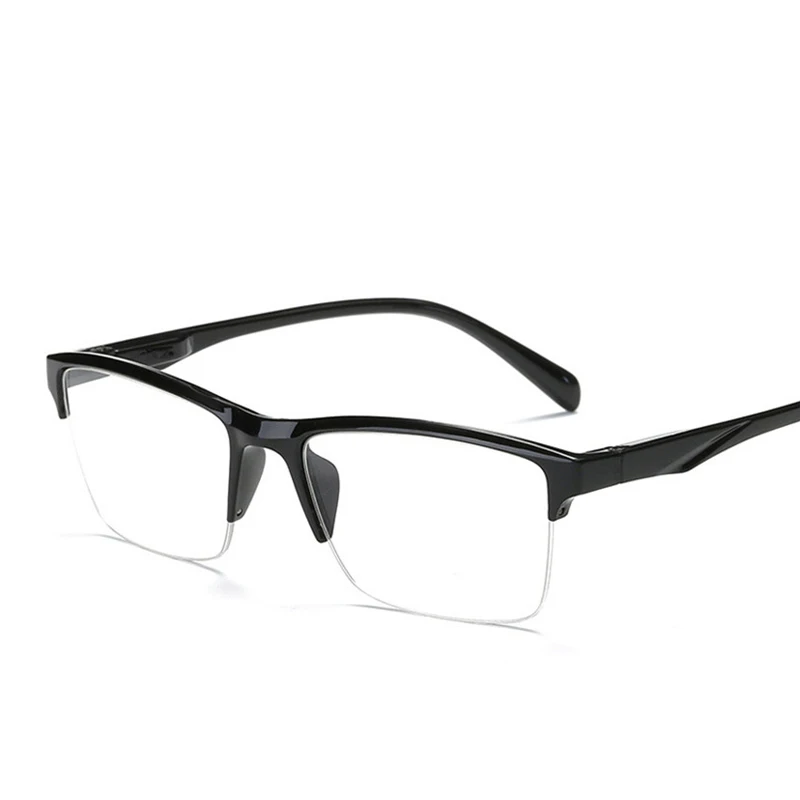Ultralight Half Frame Reading Glasses  +0.25 0.5 0.75 1.25 1.5 2 1.75 2.25 3 3.5 Women Men Square Resin Presbyopic Glasses