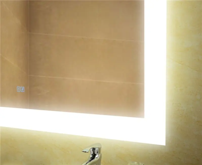 Led Backlit Bathroom Mirror With Digital Clock