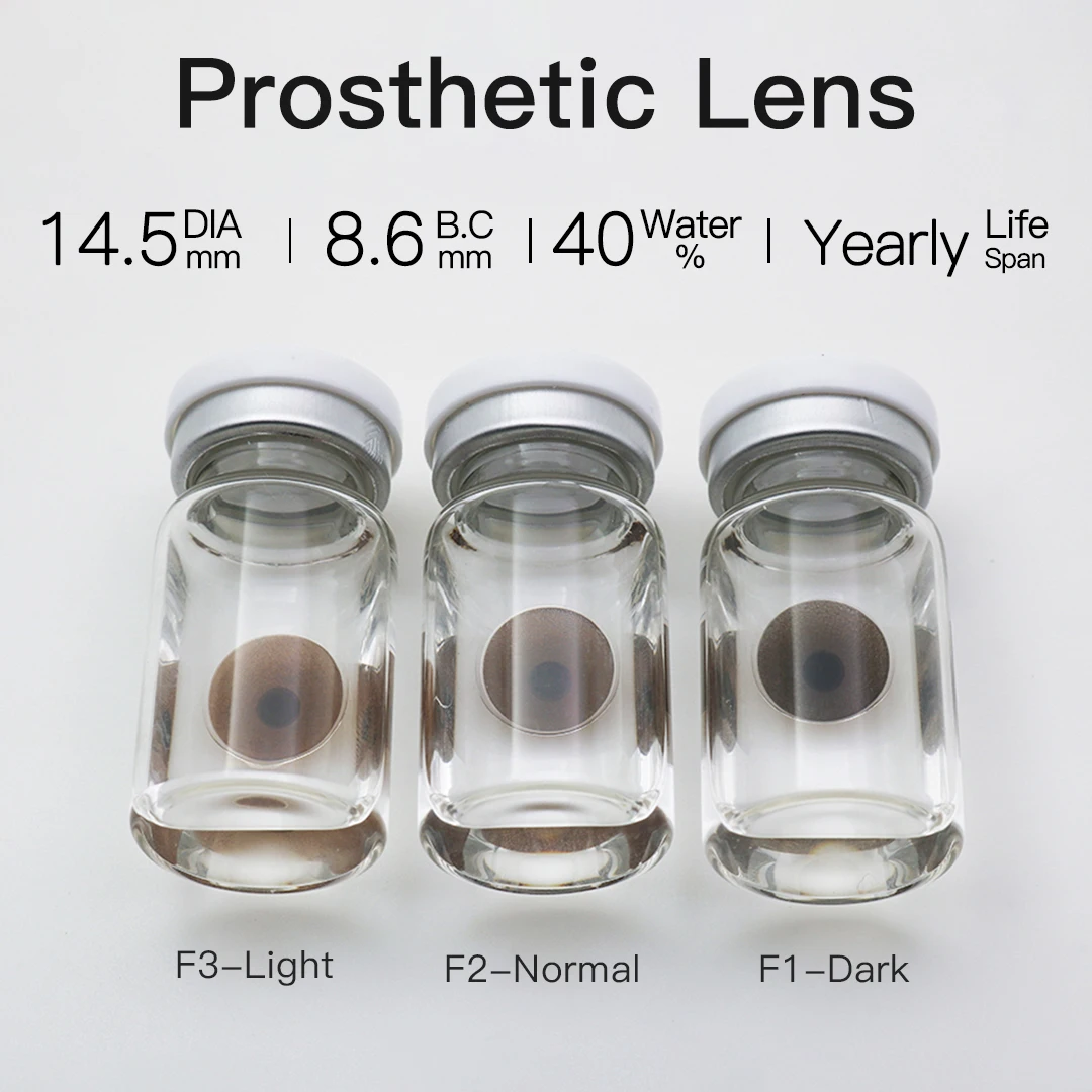 Free sample pseyeche F Brown prosthesis lens color blind contact lenses colorblind lenses colored blind contacts