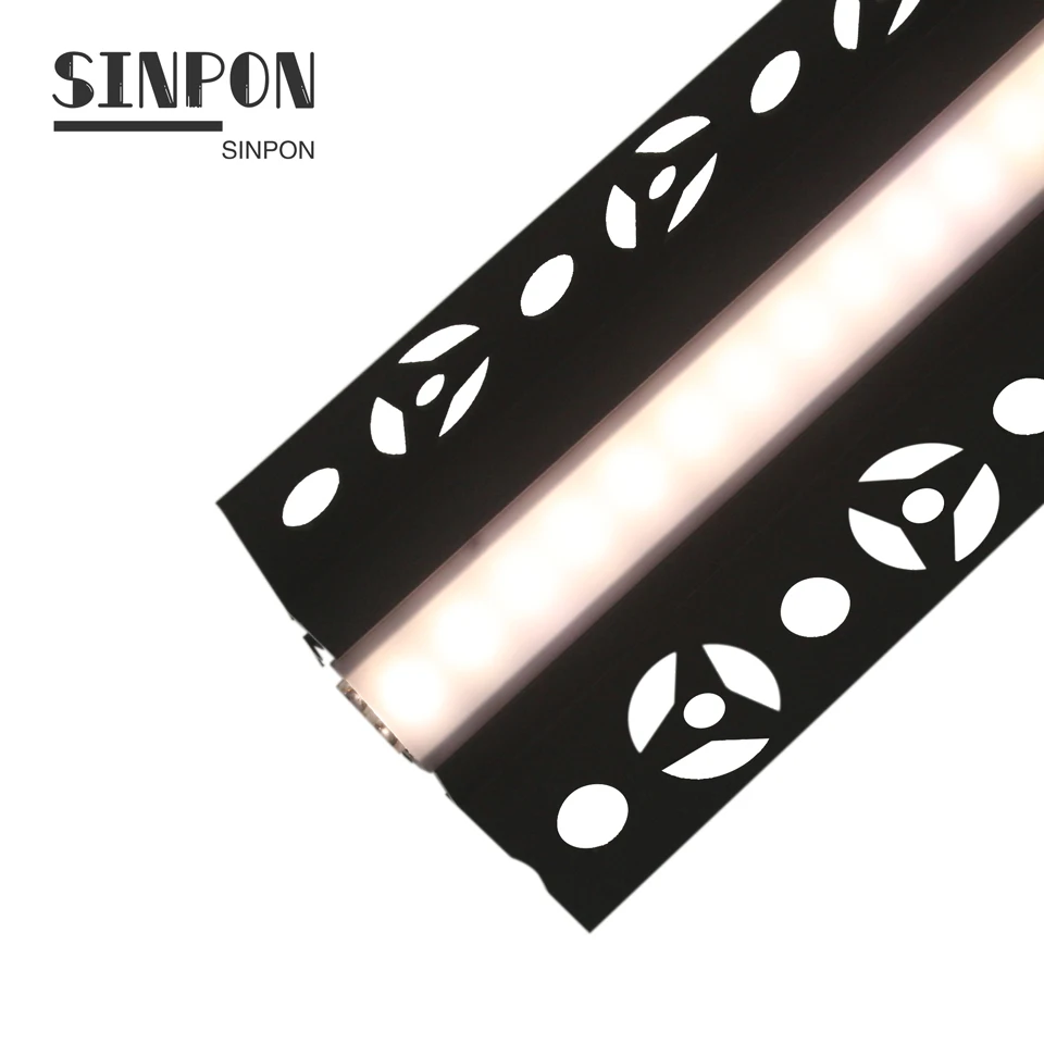  2021 Years New Tooling Recessed Led Aluminum Channel Lighting With Black PC Cover And SMD5050 Strip For