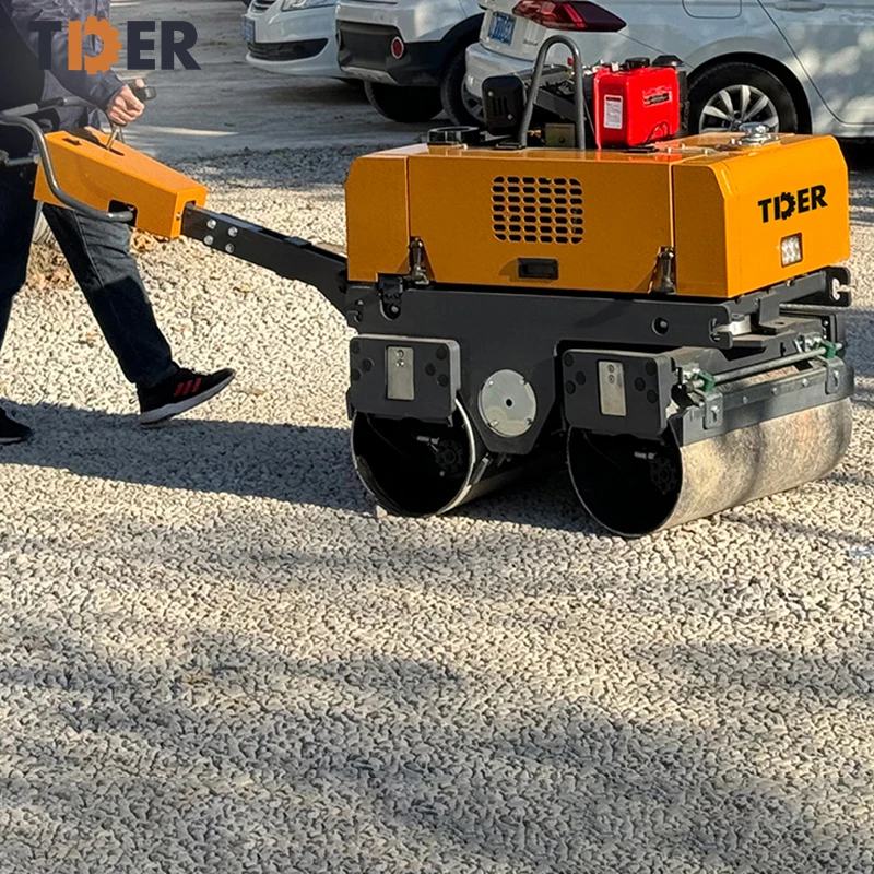 TDER innovative small road rollers 0.8 ton vibratory new road construction equipment roller price