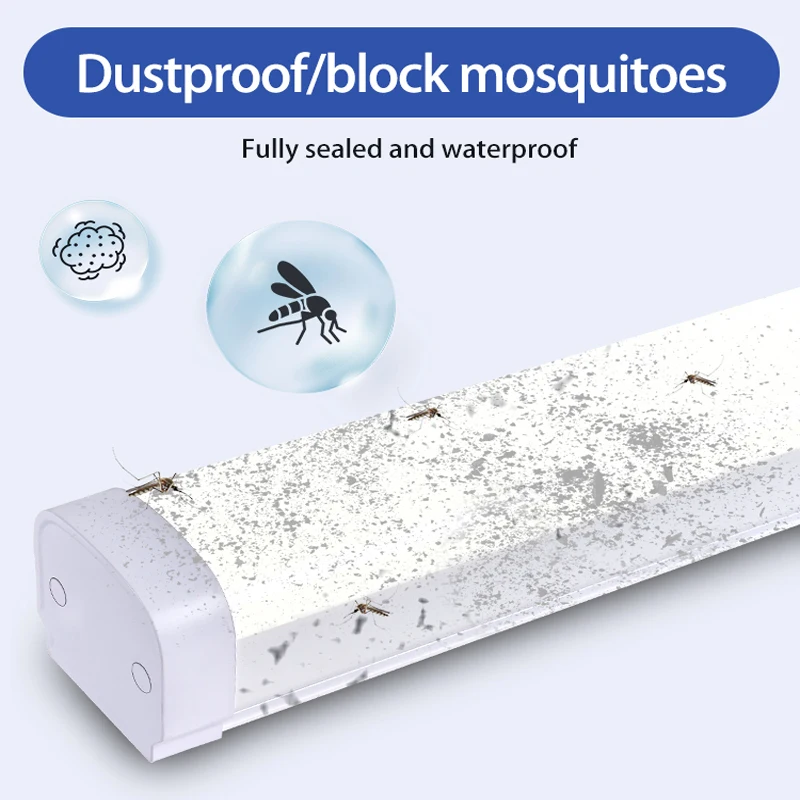 Warehouse Linear Light 2FT 4FT 5FT 30W 40W LED Batten Light With IP65 Waterproof PC Housing Tube Triproof Light