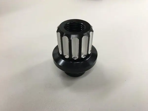 Cnc обработка на заказ OEM racing 1/2-20 заготовка короткого хвостовика наконечник гайки открытый