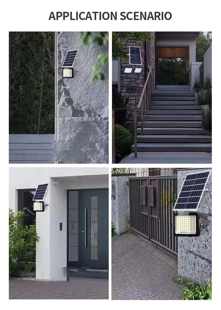 SUNDE High Lumen Projector Lamp SMD2835 Outdoor Lights Dusk To Dawn Lighting Solar Led Flood Light