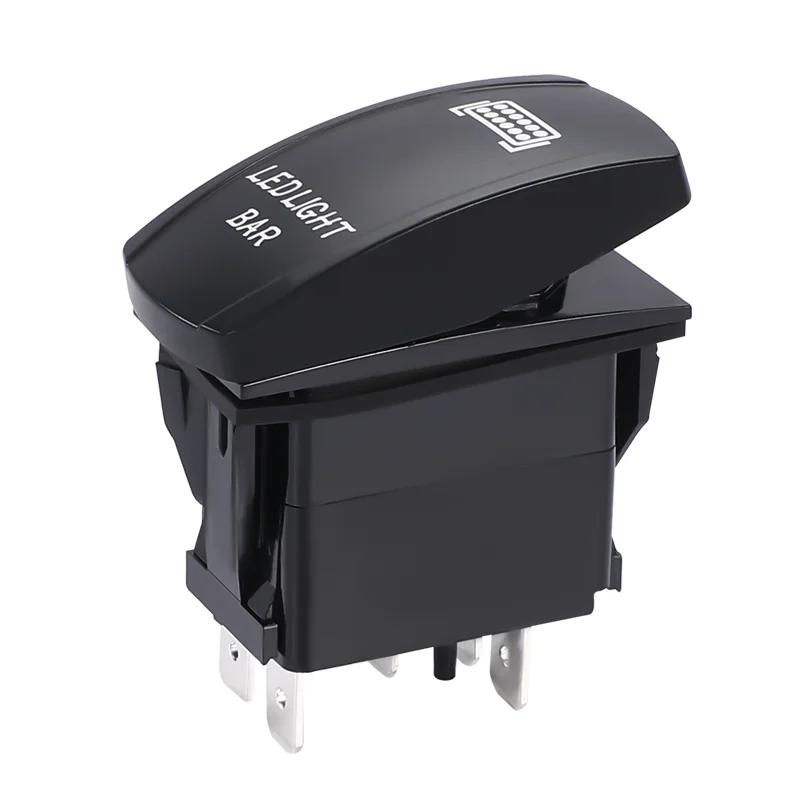 Hot Selling 5 Pin ON-OFF Button Rocker Switch Dust and Waterproof ABS Rocker Switch