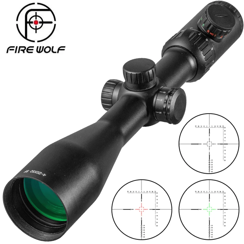 Оптический прицел FIRE WOLF 4-20X50 SF для охоты
