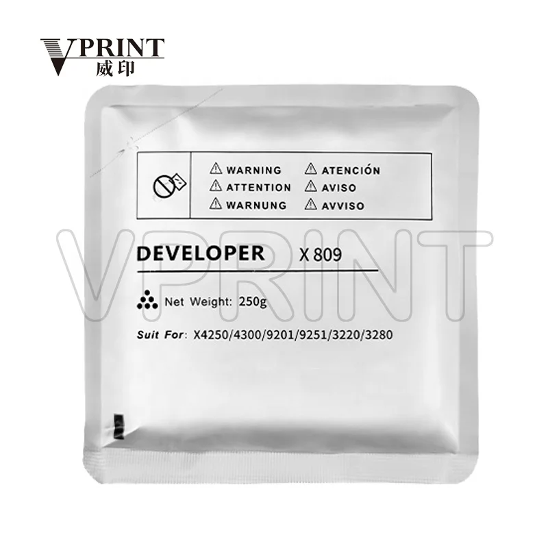 Compatible NEW Black Cayn Magenta Yellow Developer X809 for Samsung X4250 X4300 SCX 9201 9251 3220 3280 Printer Spare Parts