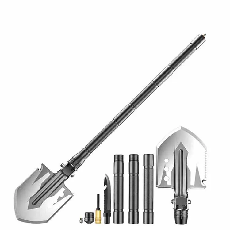 Camping Outdoor Multi-Purpose  Shovel Garden Tools Folding Multifunction Shovel Manufacturer