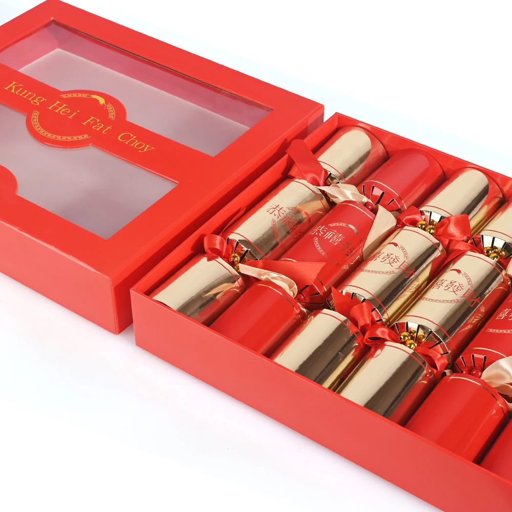 Custom Christmas Crackers for Holiday Celebration with Wishing Words
