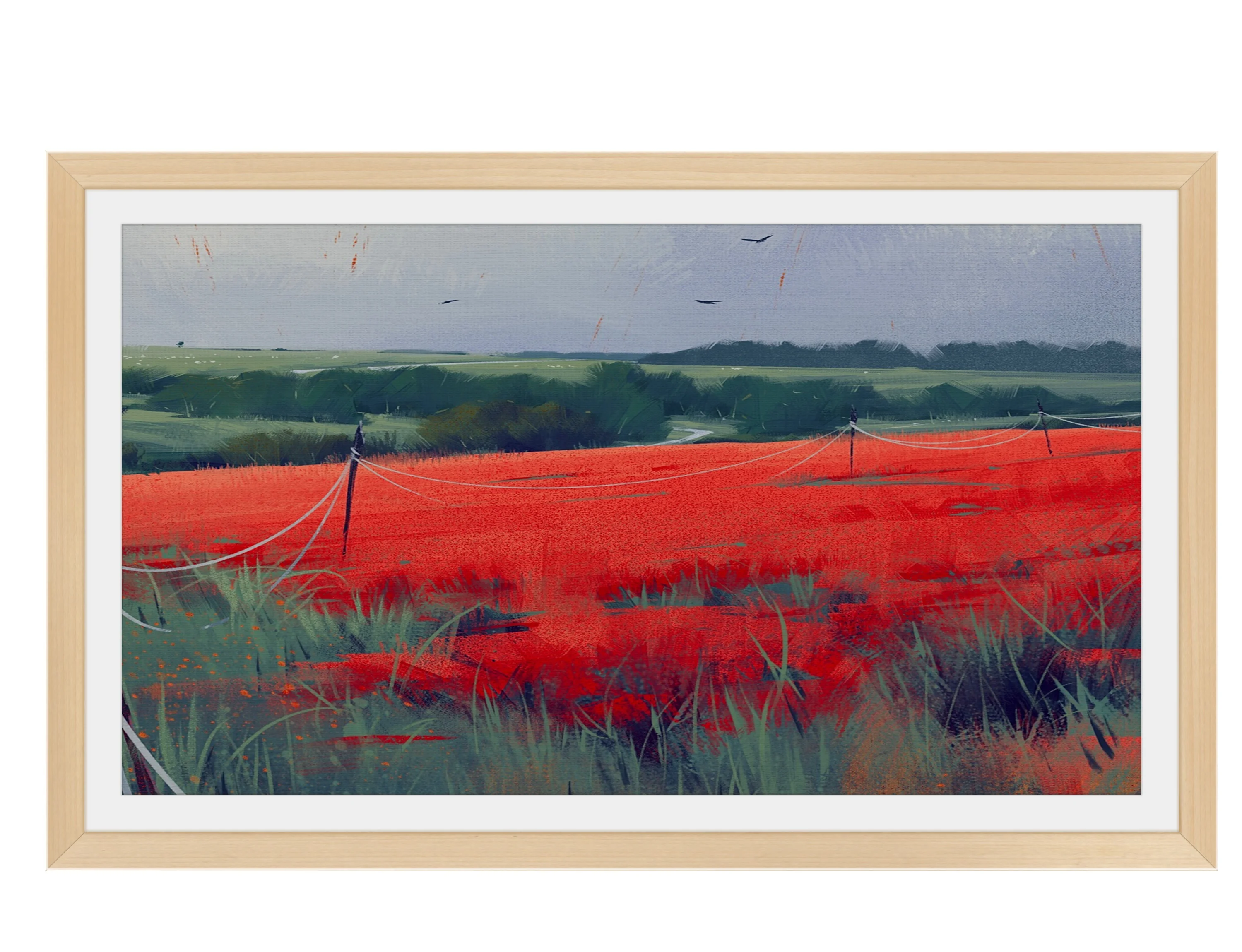 32 43 55 Inch Wall Mounted Full Hd Video Solid wood border  Digital Photo Frame