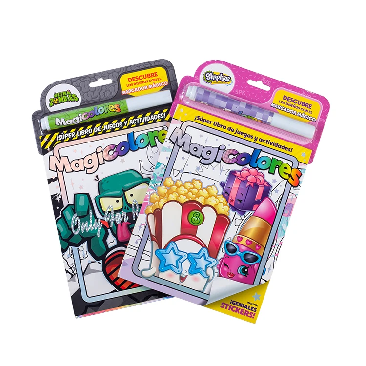 Frozen Color Change Magic Kids Activity Toys Wholesale Cartoon Magic Painting Book With Pen And Stickers