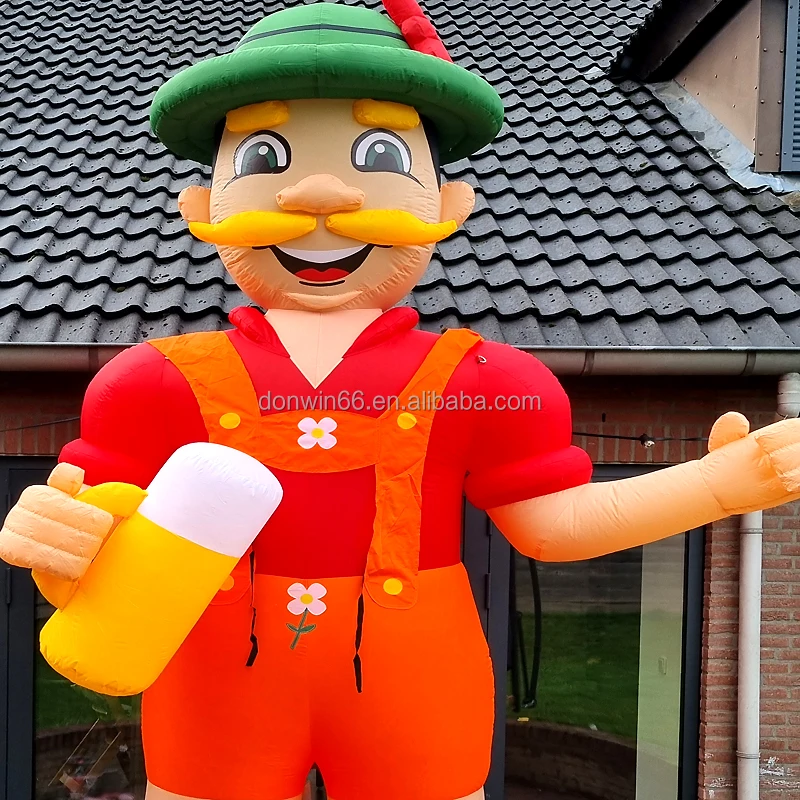Decorated Customize air advertising Snowman Character Outside Public Inflatable Figure Advertise