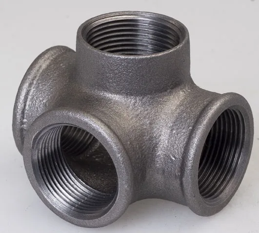 BSP Threading Malleable Iron Pipe Fittings ASTM A197 A47