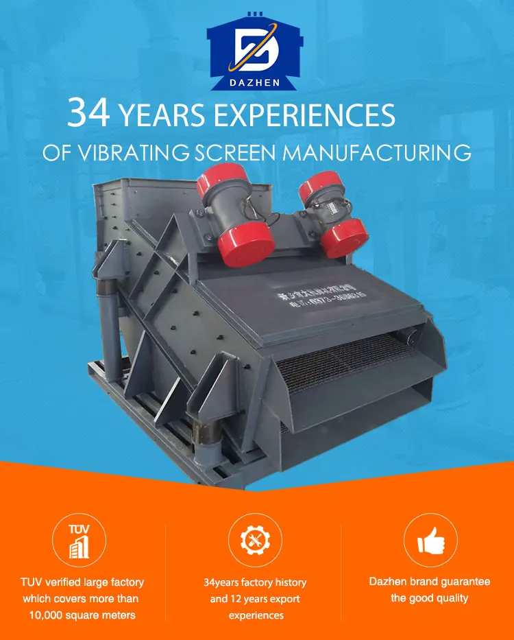 ZSG double deck vibratory sieve for mineral processing