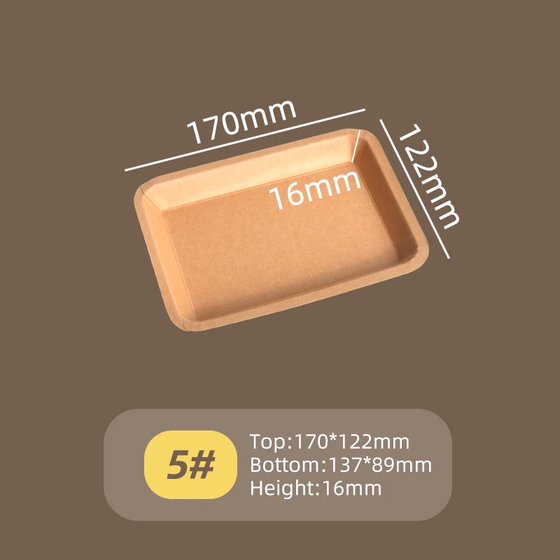 Wholesale Cheap Full Size Disposable Snack Fast Food Box Paper Tray Food  Tray with Printed Logo