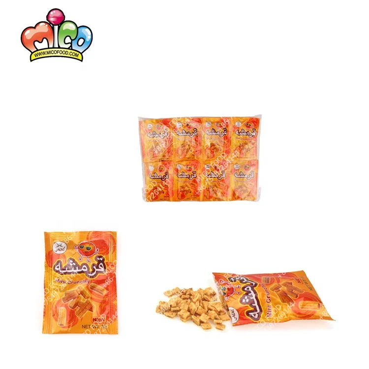 HALAL Mini crunchy puffed leisure potato chips in bag