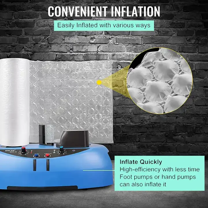 Environmentally Re-usable Shoes Handbag Protective & Cushioning Packing Materials Filler air bubble film Roll