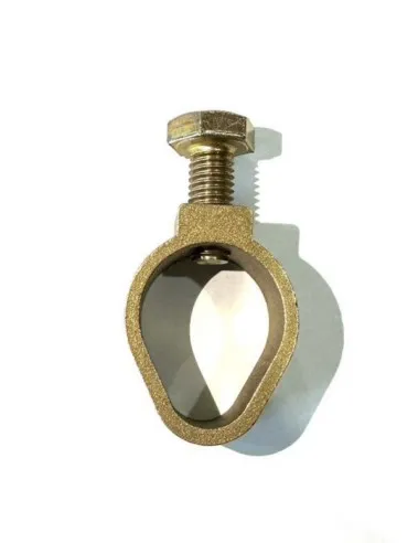 Type A ground cable clip Lightning proof ground copper rod flat tape clip Ground cable fastener