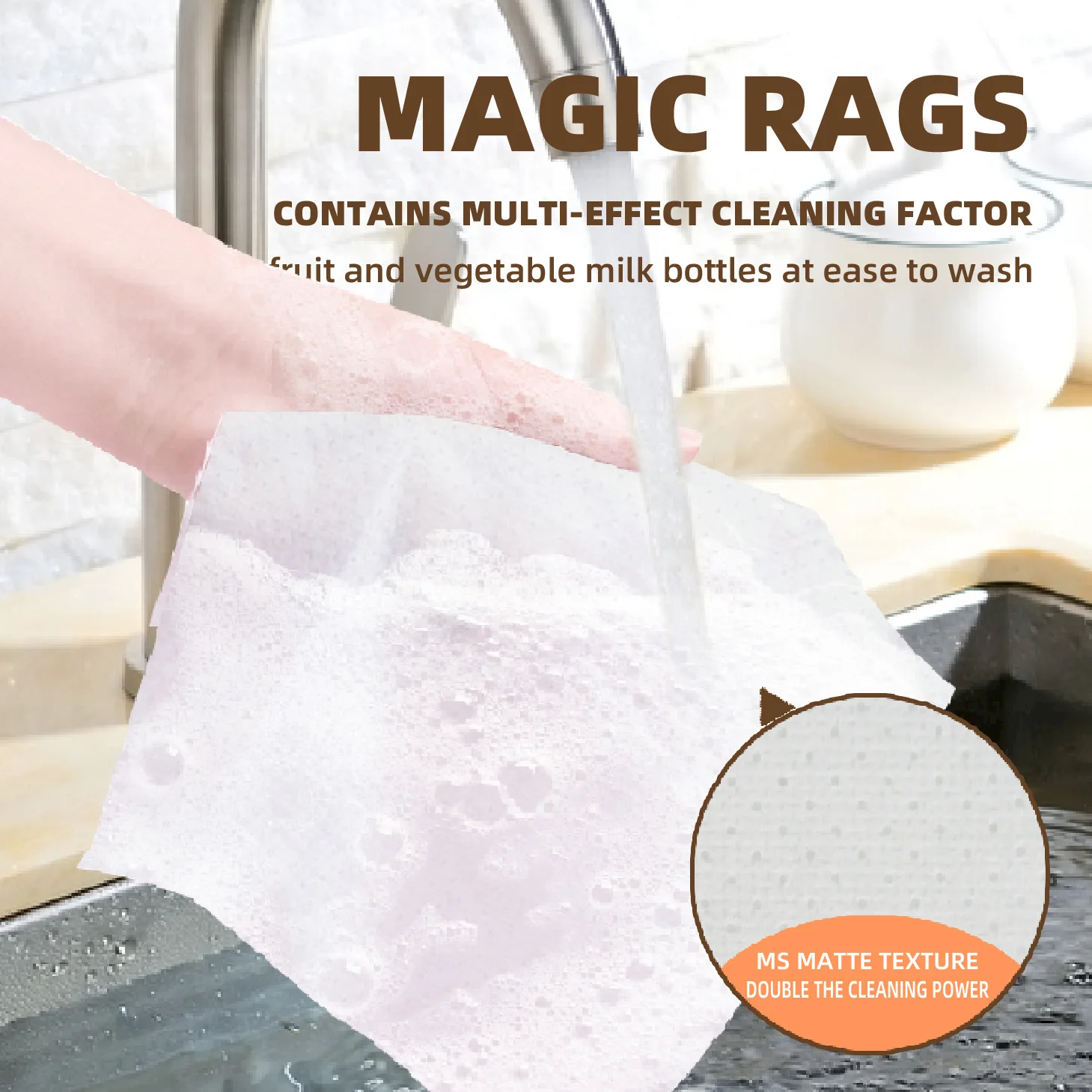 Disposable Lazy Rags Washable Kitchen Paper Thickened Microfiber Kitchen Towel Non Woven Cleaning Cloth