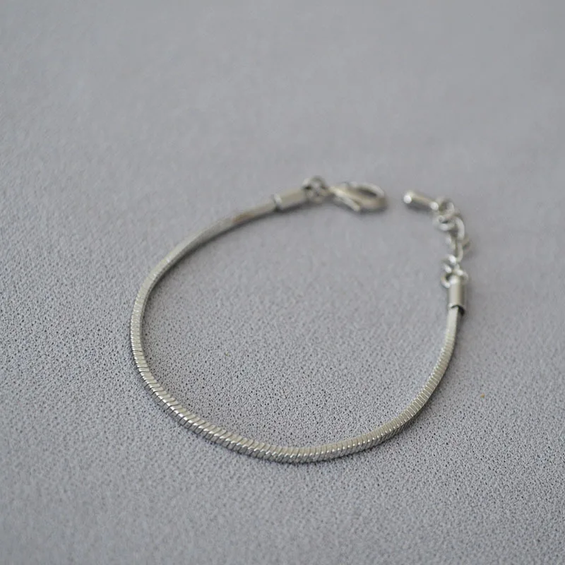 Minimalist Jewelry Bracelets Fine Jewelry Brass Gold Plated Snake Chain Bracelet